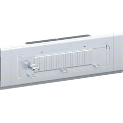 Hager GBKEV080121LAN Modularblende GKEV12, OT80, Transpartentabdeckung, Schloß, Beschriftung, alu