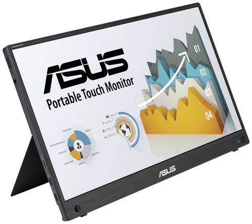 Asus MB16AHT IPS Touchscreen-Monitor EEK: E (A - G) 39.6 cm (15.6 Zoll) 1920 x 1080 Pixel 16:9 USB-C IPS LED