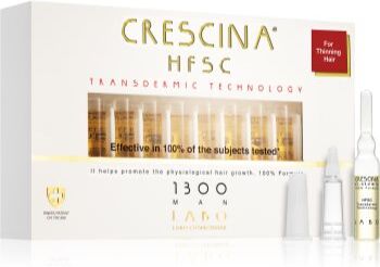 Crescina Transdermic 1300 Re-Growth cuidado para estimulação do crescimento capilar para homens 20x3,5 ml. Transdermic 1300 Re-Growth