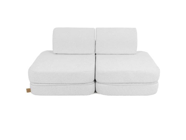 Canapé modulable enfant en bouclette 4 pcs