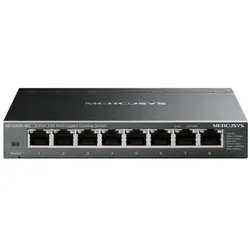 Mercusys Switch de bureau MS108GS-M2 multi-Gigabit 2,5 G à 8 ports boitier métal (8 Ports), Netzwerk Switch, Schwarz