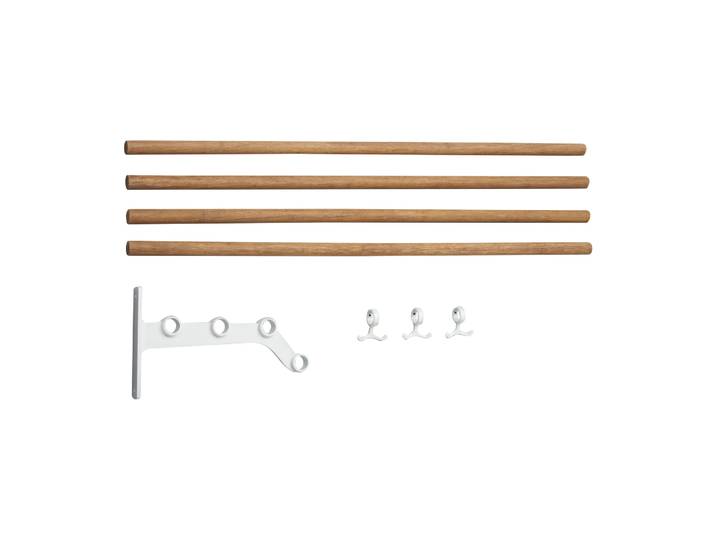 Essem Design Extension d étagère à chapeaux Nostalgi 291 100 cm Bambou-blanc'