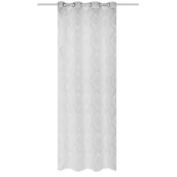 Schmidt Ösenschal Fajolle Polyester Grau 140 x 245 cm
