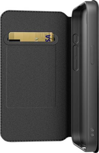 Black Rock Booklet "Slim Folio" für Apple iPhone 16e, Schwarz Booklet Apple iPhone 16e, iPhone 17e Schwarz 00229688