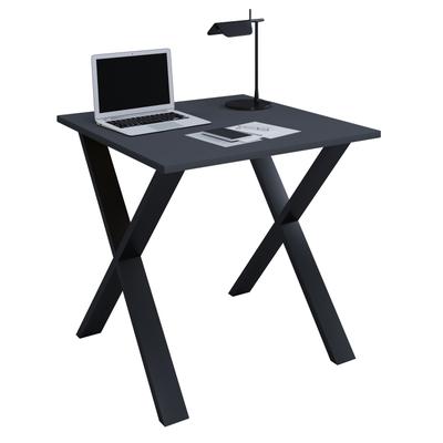 Schreibtisch VCM "Schreibtisch Bürotisch Computertisch 80x80 Lona X", schwarz (schwarz, anthrazit), B:80cm T:80cm, Tische, Schreibtisch