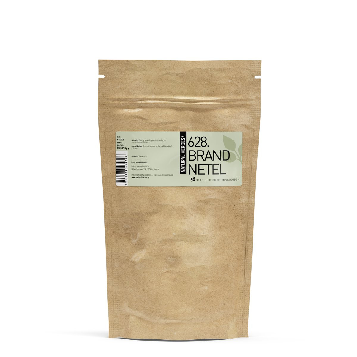 Natural Heroes Biologische Brandnetel Gedroogd Hele Bladeren 50 gram