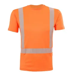 T-Shirt Lyocell "ALLROUND WARNSCHUTZ" - S - warnorange