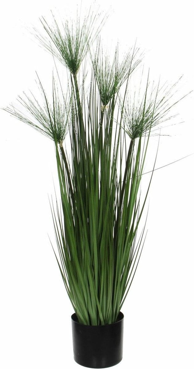 Mica Decorations Gras Pluim Kunstplant - Groen - H102 x D15 cm