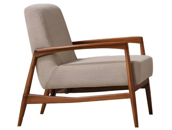 JVmoebel Sessel Sessel Modern Braun Designer-Sessel Komfortabel Stoff Minimalismus (1-St)