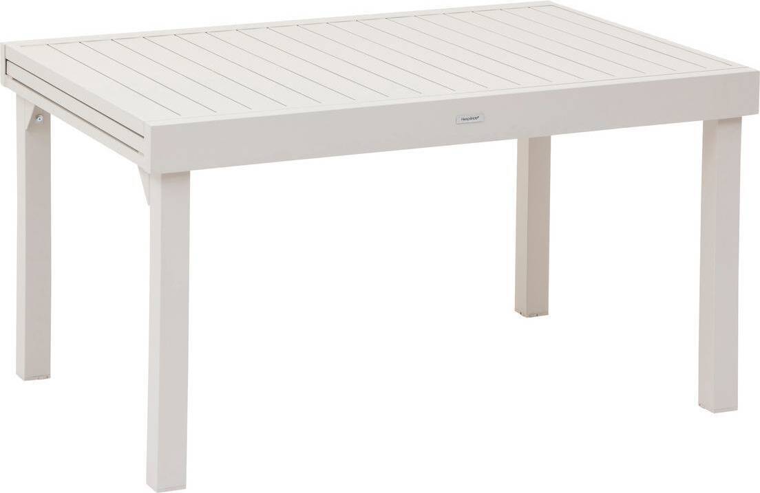 Ausziehbarer gartentisch "piazza" lehm 10 plätze aus epoxybehandeltem aluminium - Hespéride