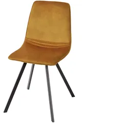 riess-ambiente Stuhl AMSTERDAM CHAIR - Retro senfgelb Samt Designklassiker pflegeleicht Esszimmer