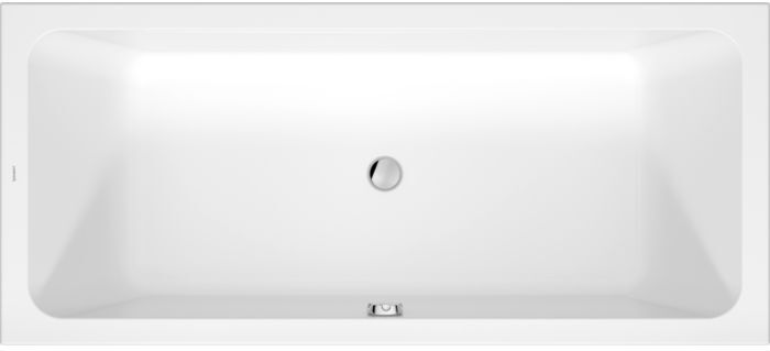Duravit D-Code Badewanne 700672000000000 reduzierte Randhöhe 25mm, Weiß, 1800x800mm