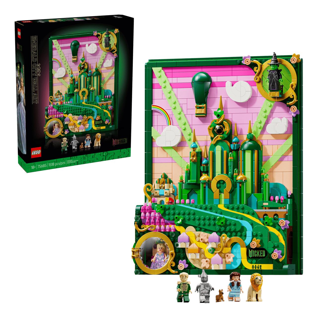 LEGO Wicked 75685 Emerald City Wandkunst