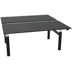 Sedus se:lab twin Doppelschreibtisch einzeln elektromotorisch höhenverstellbar - 180 cm / Graphitschwarz (K170)