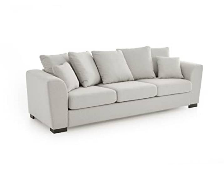 Atlantic Home Collection 3-Sitzer Sofa Mississippi, 266/91/84 cm, Beige