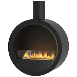 Incircle Slim Bioethanol-Kamin für abgehängte Decken - Runder Design-Biokamin d.70cm