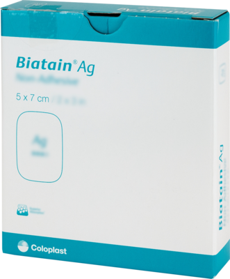 kohlpharma GmbH BIATAIN Ag Schaumverband 5x7 cm nicht haftend 5 St 13898333