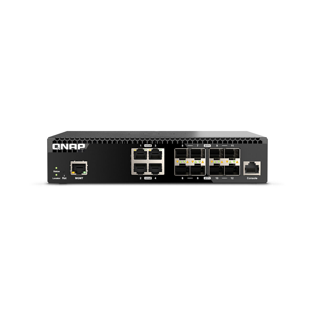 QNAP QSW-M3212R-8S4T, Managed, 10G Ethernet (100/1000/10000), Rack-Einbau, 1U