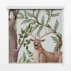 INNENROLLO - Fensterrollo - Rollo - 150x140 cm - Waldtiere