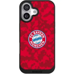 Nivocase Handyhülle für Apple iPhone 17 Hülle NIVOpure Case Schwarz FC Bayern München Camouflage FCB (Apple iPhone 17), Smartphone Hülle, Schwarz