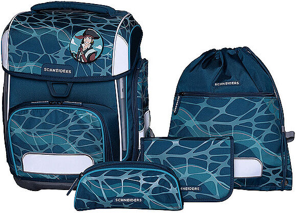 SCHNEIDERS Schultaschen Set Ergolite 9tlg Cool Pool EG