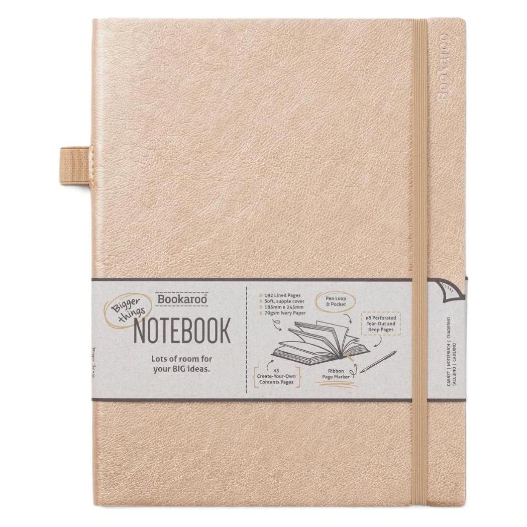 Teka Bookaroo Notizbuch Journal gross - Gold (Liniert, Weicher Einband) (47995973)