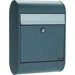 ALLUX 5000 Design Briefkasten - Anthrazit, Alugefäbter Einwurf Euro Schloss