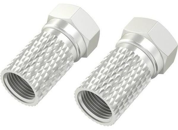 Hama 00205207 Type F Samec Zilverkleurig 2 stuks