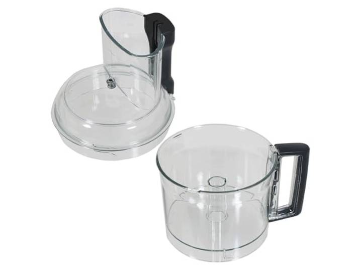 SPARES2GO Rührschüssel + Deckel für Magimix CS5200XL Küchenmaschine (Transparent mit schwarzem Griff)