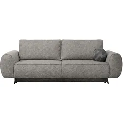 SCHLAFSOFA Vito 3-Sitzer mit Bettkasten, DL-System, Chenille-Stoff, Grau