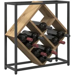 vidaXL, Weinregal, Linsenin (16 Flaschen, 18 x 18 x 52.50 cm)