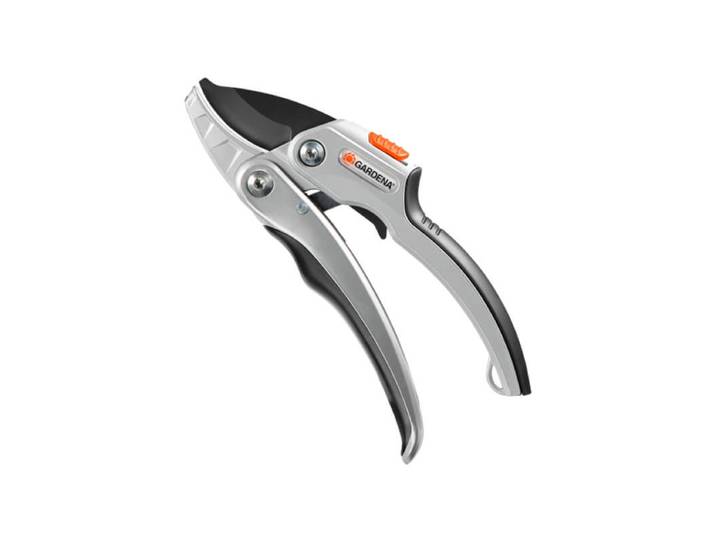 Gardena Gartenschere aluminium mit Ratschfunktion
