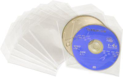 CD/DVD-Folientaschen, transparent, für den Versand geeignet