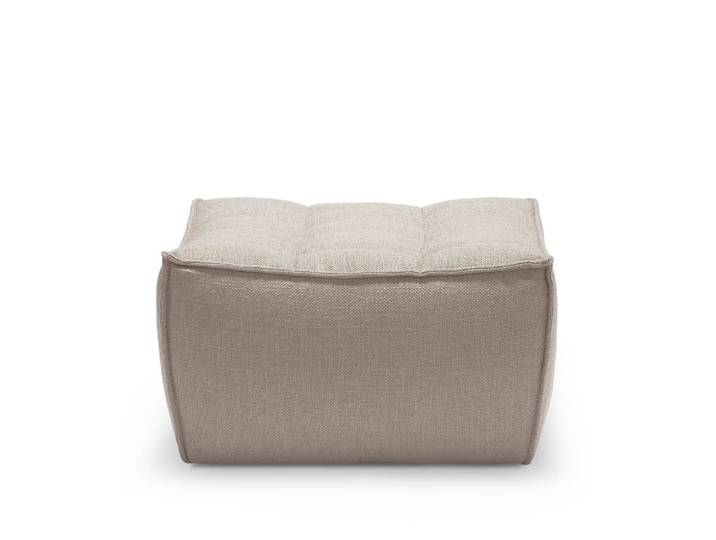 Ethnicraft N701 Fußhocker 70x70 cm Beige
