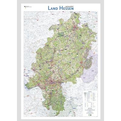 Land Hessen auf einen Blick!, Karte von , Bundesamt f. Kartographie u. Geodäsie, 978-3-86482-149-3