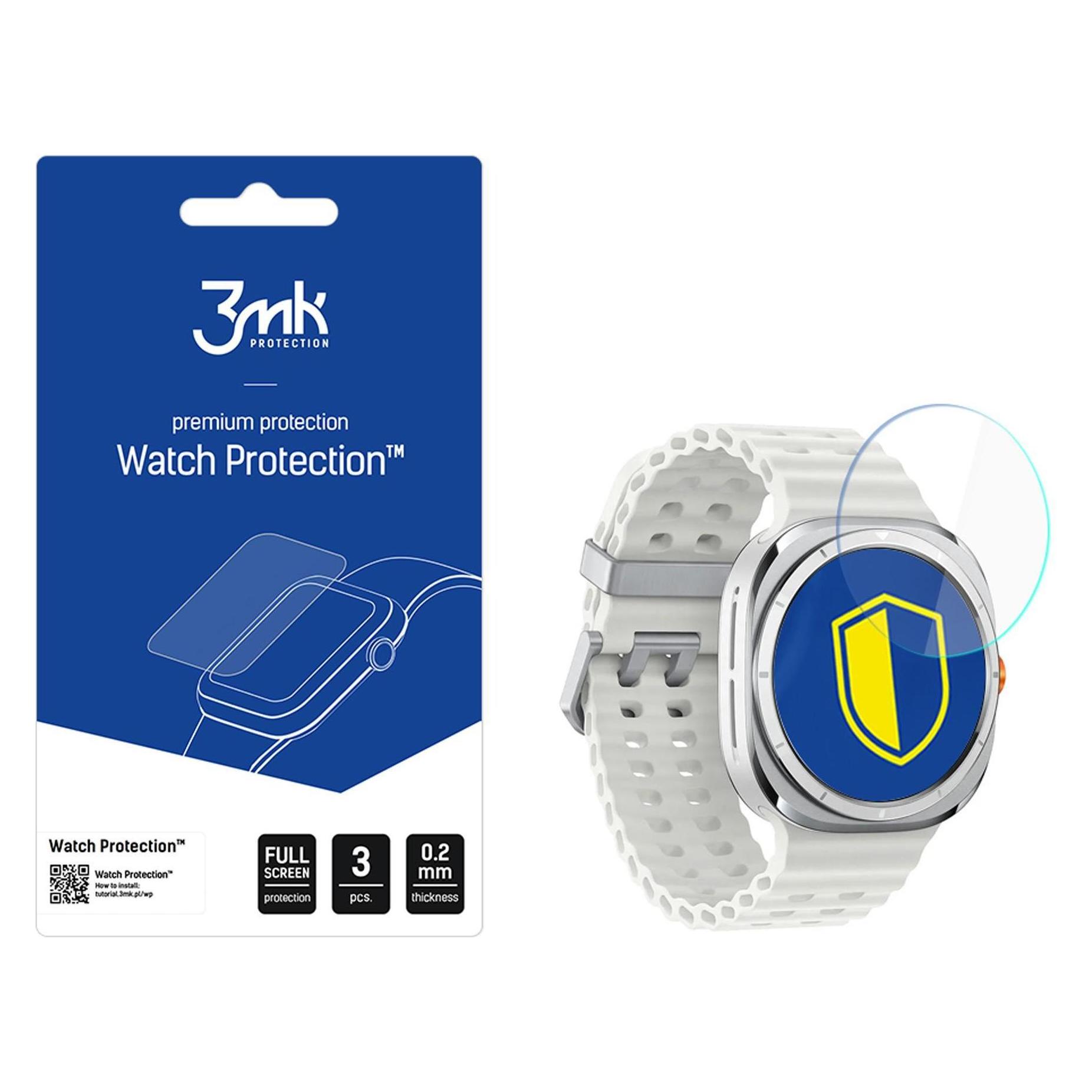 3MK FlexibleGlass Watch Sam Galaxy Watch 7 Ultra Szkło Hybrydowe (W-3WPrFG-SGW7U-0)