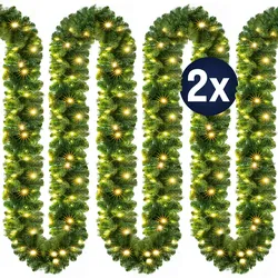 Weihnachtsgirlande 2er-Set 10m In-/Outdoor