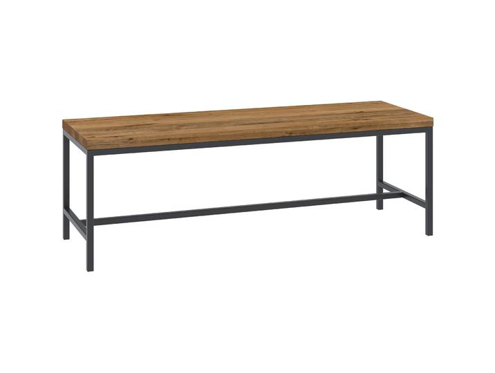 Bank Holz Werk eiche Massivholz B 120 H 41 cm