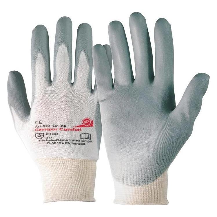 Honeywell Handschuhe Camapur Comfort 619 Grösse 6 weiss/grau EN 388 PSA-Kategorie II (6) (619/6)