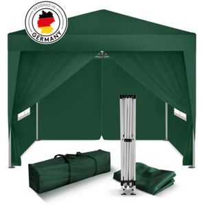 Kronenburg Pavillon 310, grün, 2 x 2m, höhenverstellbar, wasserdicht, faltbar