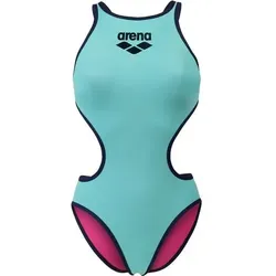 ARENA Damen Sport Badeanzug One Biglogo, Größe 38 in Blau Blau
