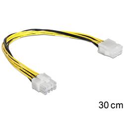 Delock Strom Anschlusskabel [1x - 1x ] 0.3 m Schwarz, Gelb 83342