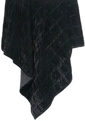"HiEnd Accents Stella Faux Silk Velvet Romantic Western Double Box Stitch Throw Blanket, 50""x60"""