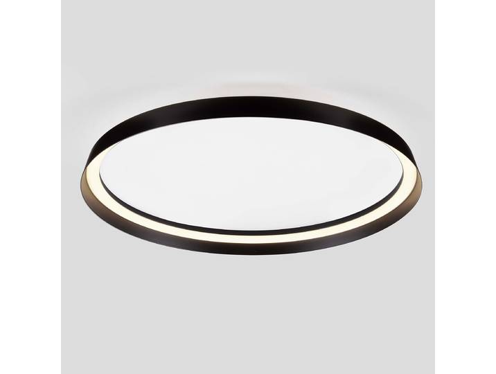 Plafonnier Ormi Ø 60cm Noir/Noir Aluminium LED non-remplaçables Module LED