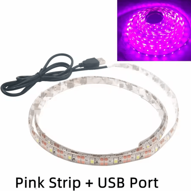 Inspire Curations 1M 5M USB LED Strip Lights For TV Backlight And Home Decors pink not Waterproof 2 Meter