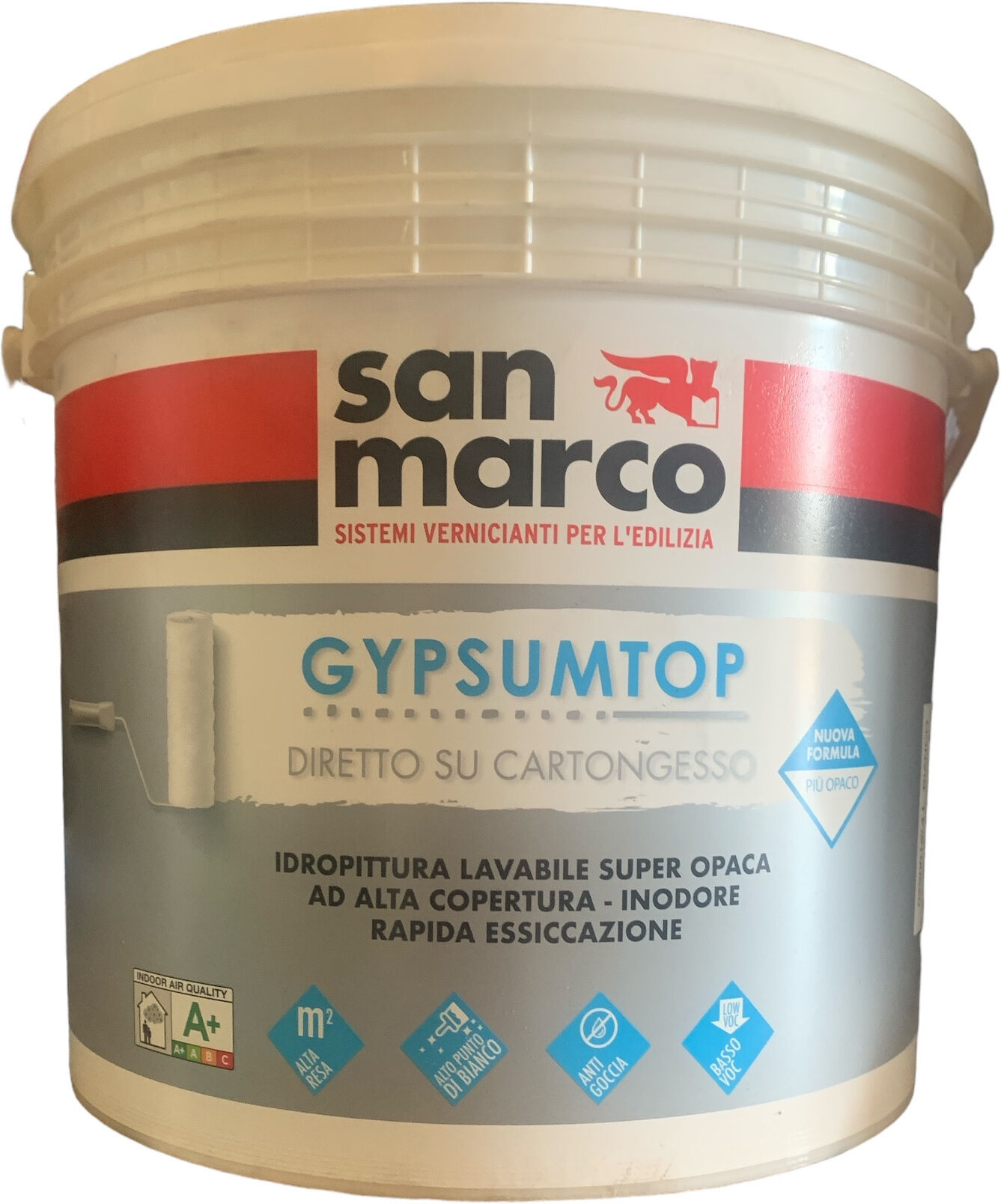 Idropittura Lavabile per Cartongesso Gypsumtop San Marco
