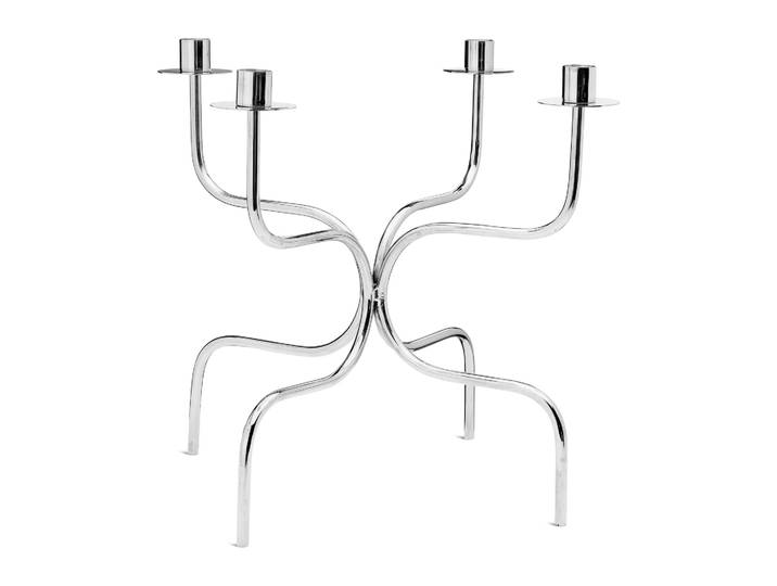 Classic Collection Bougeoir candelabra quartet Laiton nickelé