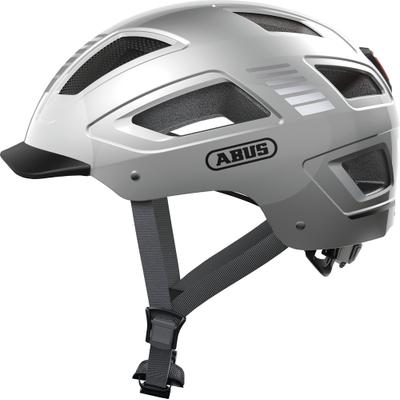 Fahrradhelm ABUS "HYBAN 2.0" Gr. M, silber (signal silber), Helme, M Kopfumfang: 52cm - 58cm