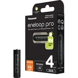 ENELOOP P 4XAAAC - eneloop pro, NiMh Akku, AAA (Micro), 930 mAh, 4er-Pack