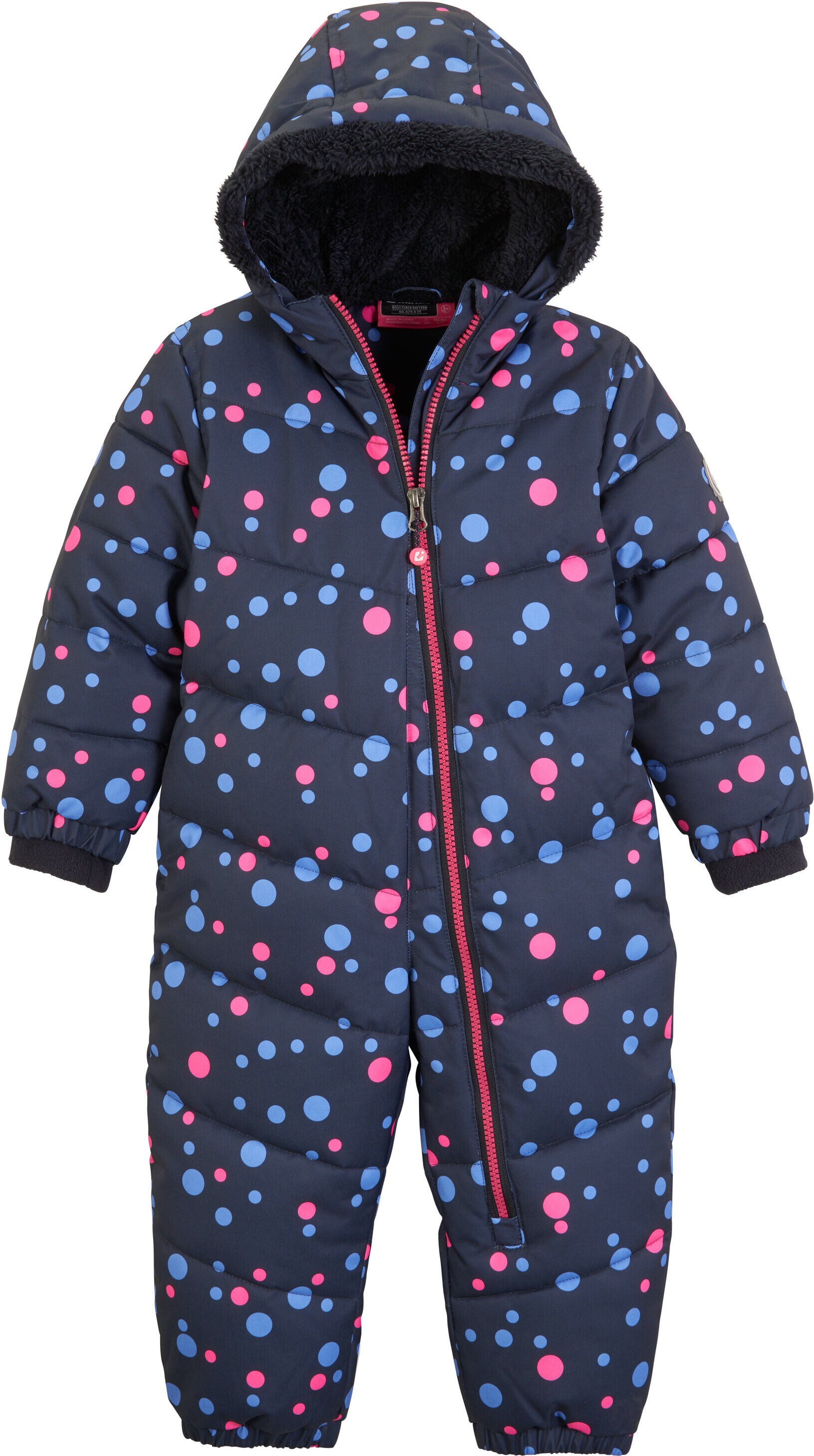 Schneeoverall KILLTEC "Karter Mini", Mädchen, Gr. 74/80, Normalgrößen, blau (navy), Obermaterial: 100% Polyester.Futter: 100% Polyester.Füllung: 100% Polyester, Overalls Schneeoverall, Schneeanzug: wasserabweisend, winddicht, warm, leicht anzuziehen
